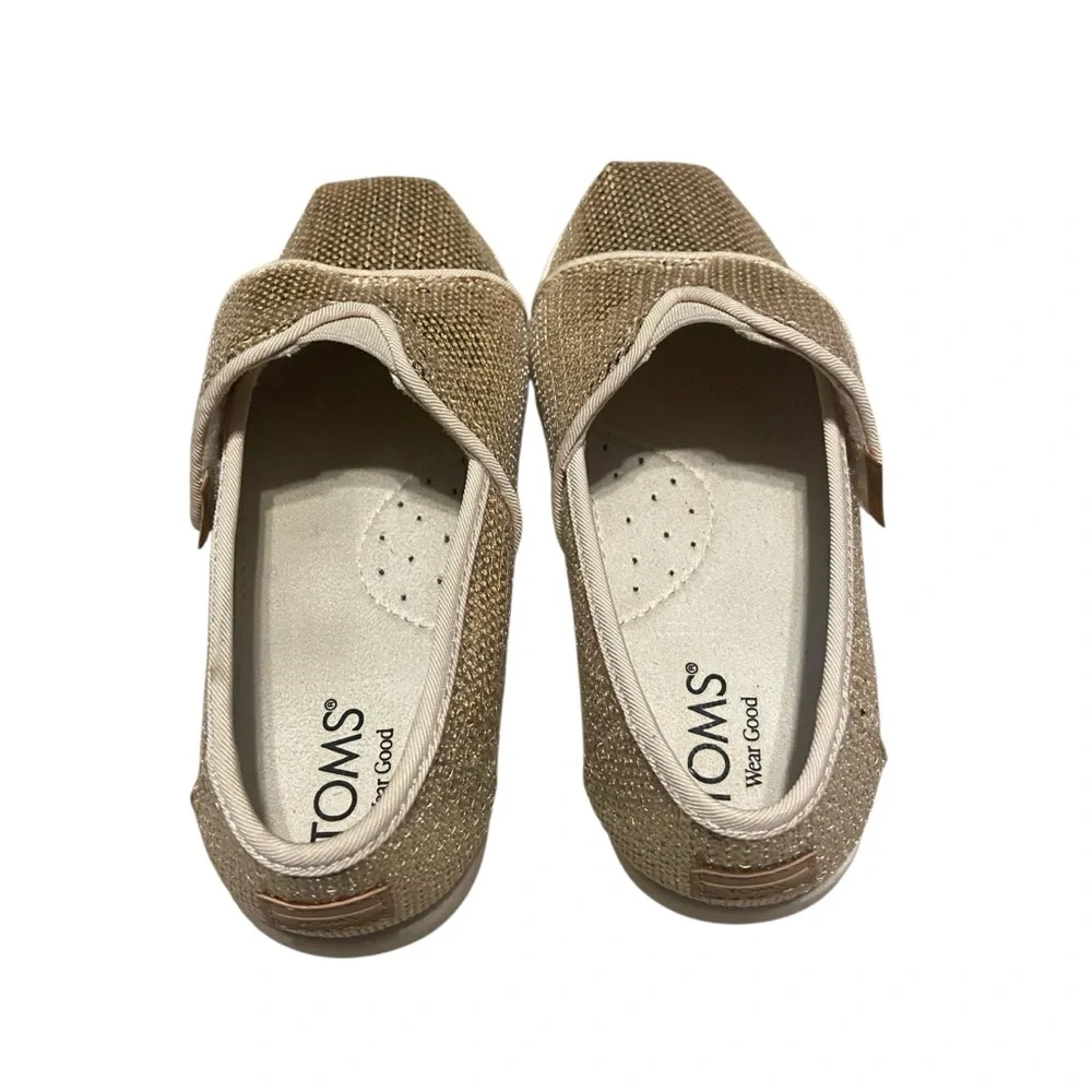 Toms Alpargata Classic Champagne Mini Sequins Toddler Shoe